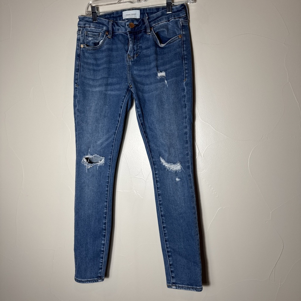 Dear John Joyrich Comfort Skinny Jeans Women Size 28‎ Distressed